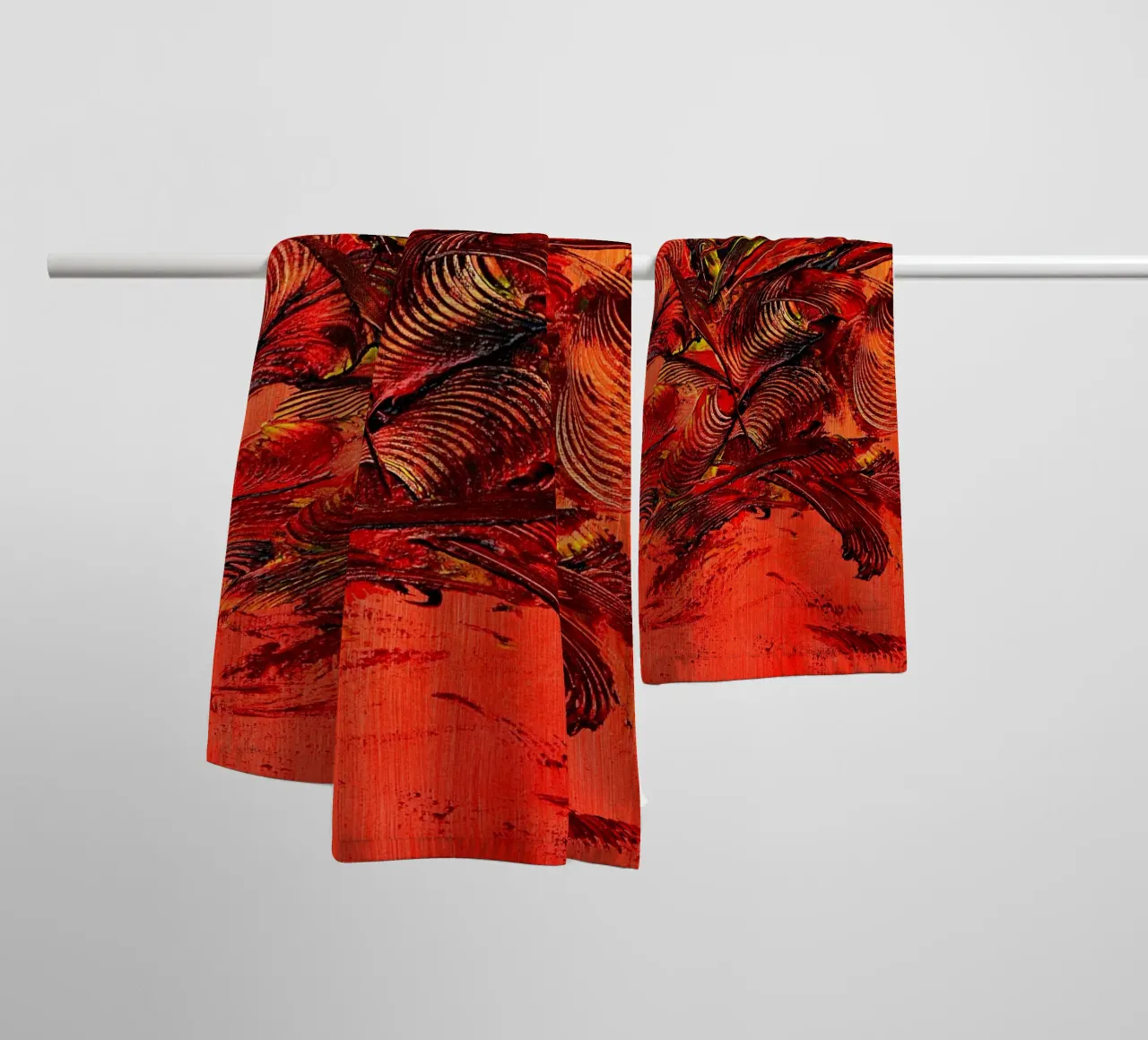 FUOCO ALL'INTERNO. asciugamano da bagno da Thierry Vobmann Abstract painting