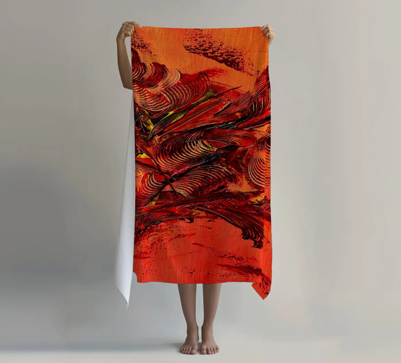 FIRE INSIDE. telo mare da Thierry Vobmann Abstract painting