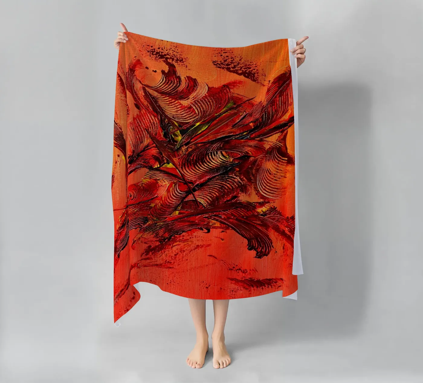 FIRE INSIDE. telo mare da Thierry Vobmann Abstract painting