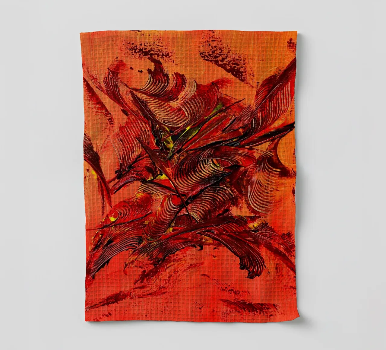 FUOCO ALL'INTERNO. canovaccio da cucina da Thierry Vobmann Abstract painting