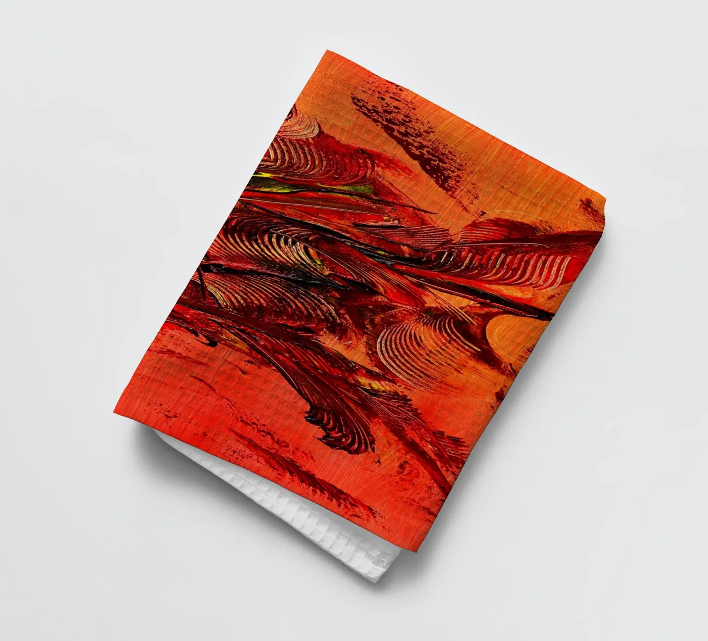 FIRE INSIDE. Geschirrtuch von Thierry Vobmann Abstract painting