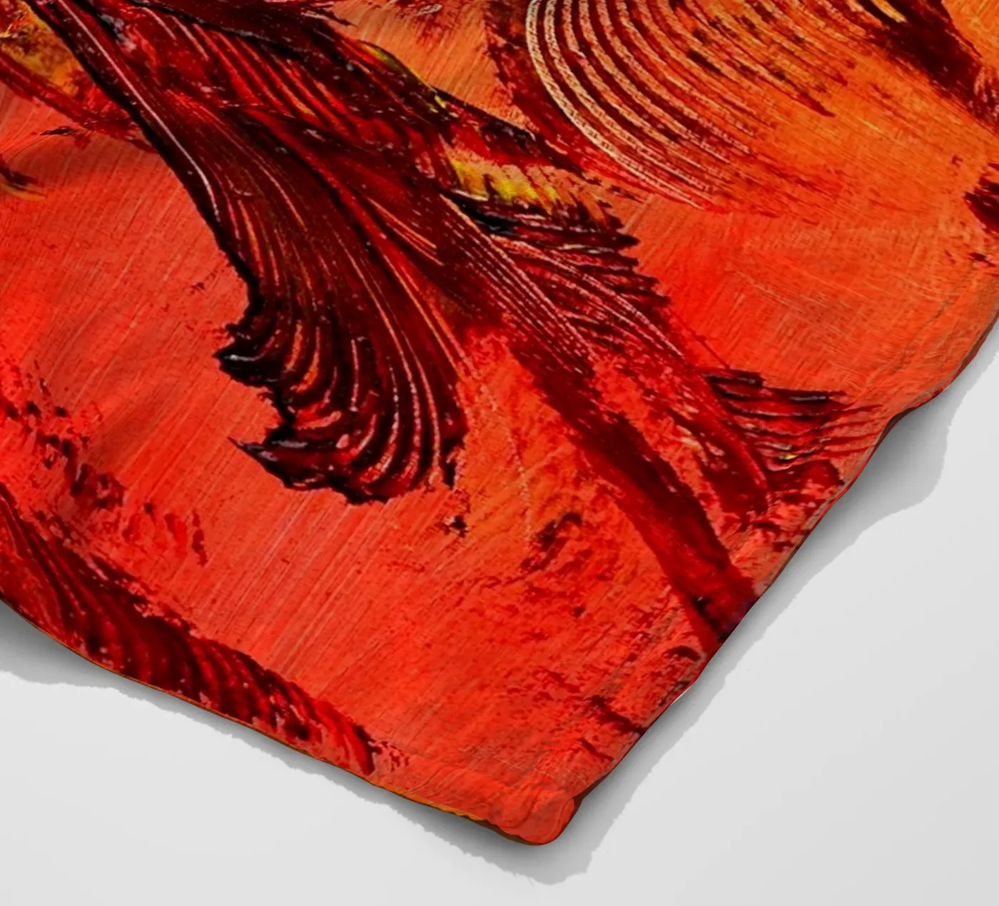 FEUER IM INNEN. Fleecedecke von Thierry Vobmann Abstract painting