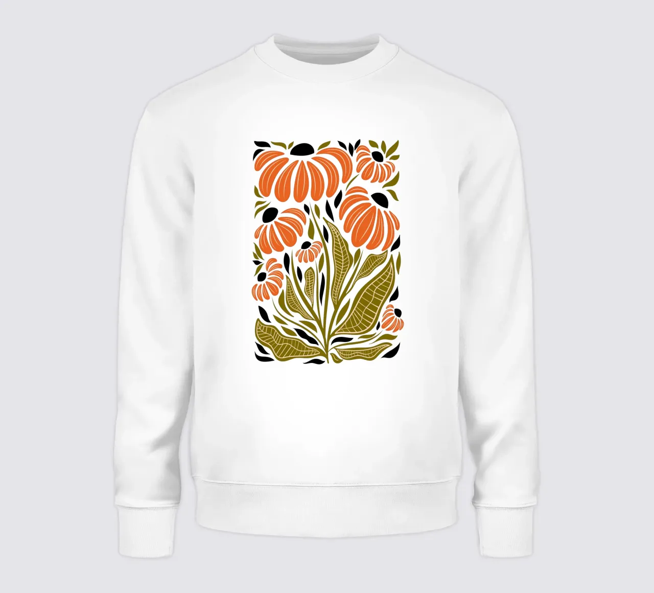 Fiori di conifera vibranti felpa da Dream Print Designs