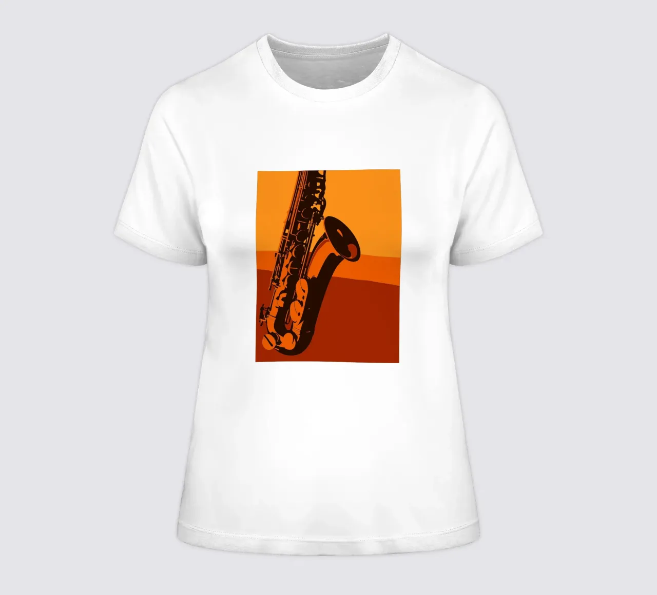 Saxophone women's fitted t-shirt by MUSIC EDITION