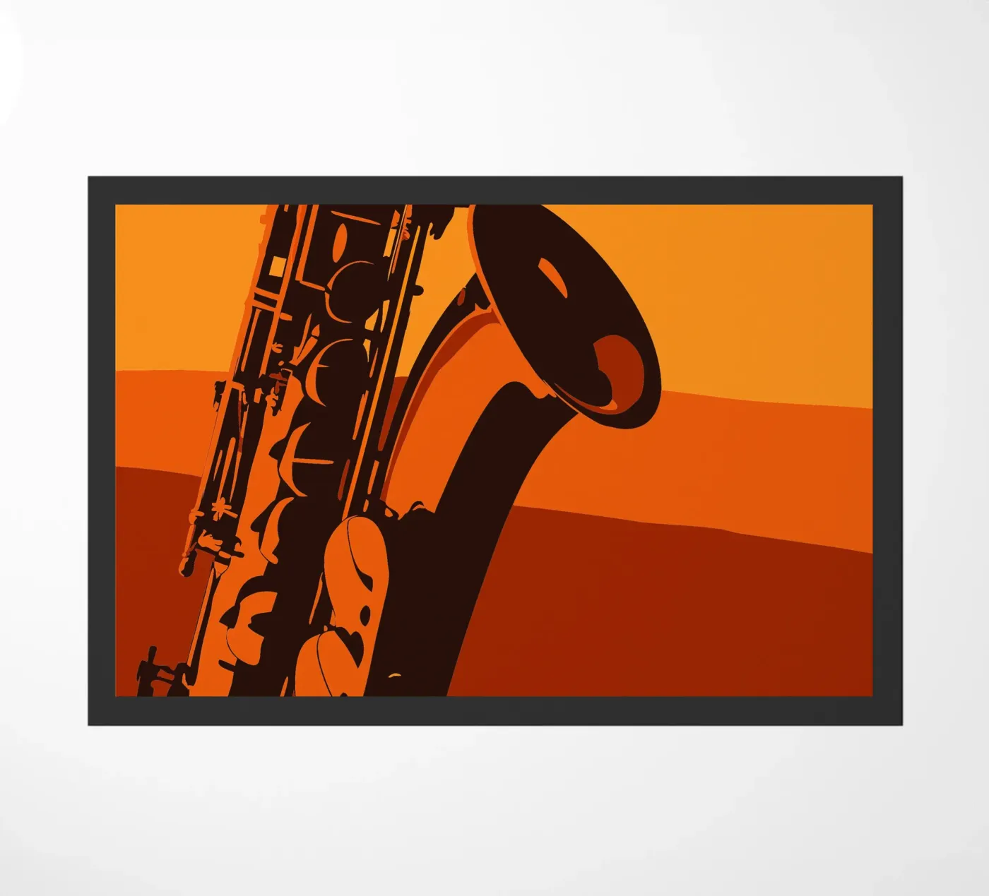 Saxophone doormat by MUSIC EDITION