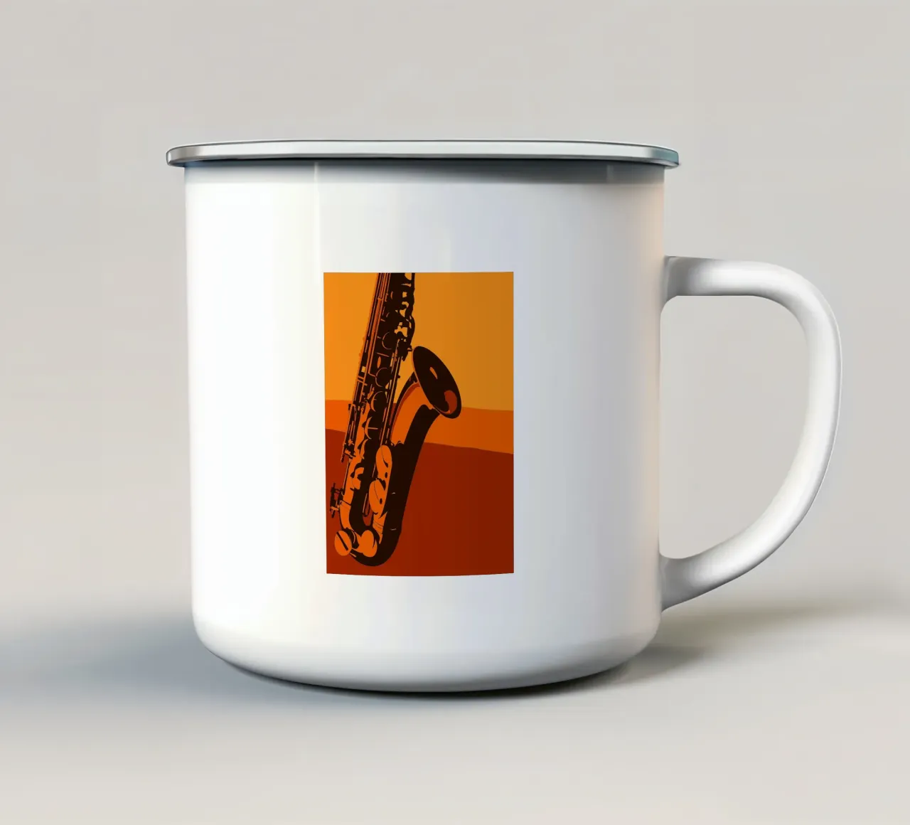 Saxofono tazza in smalto da MUSIC EDITION