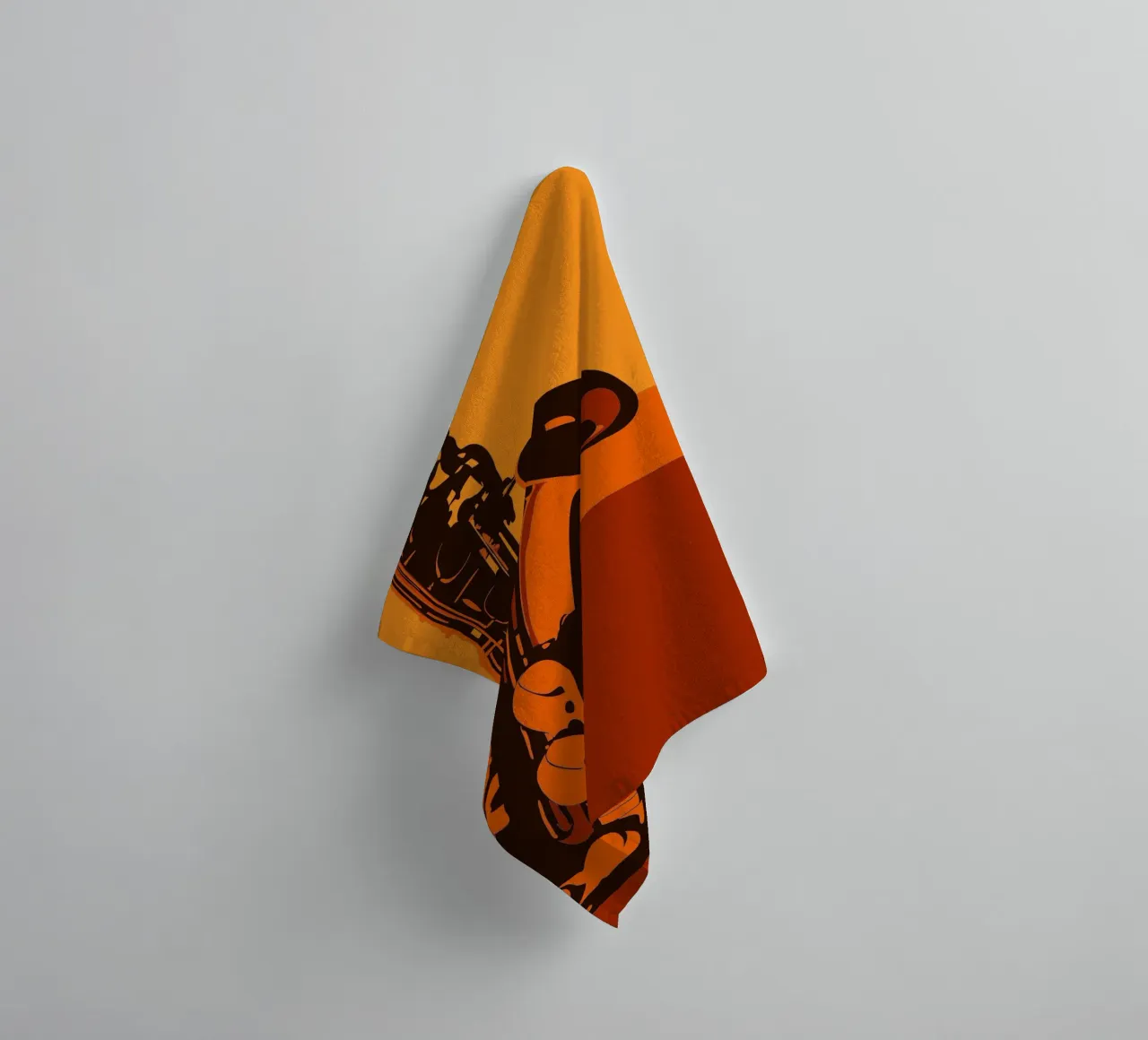 Saxophone towel by MUSIC EDITION