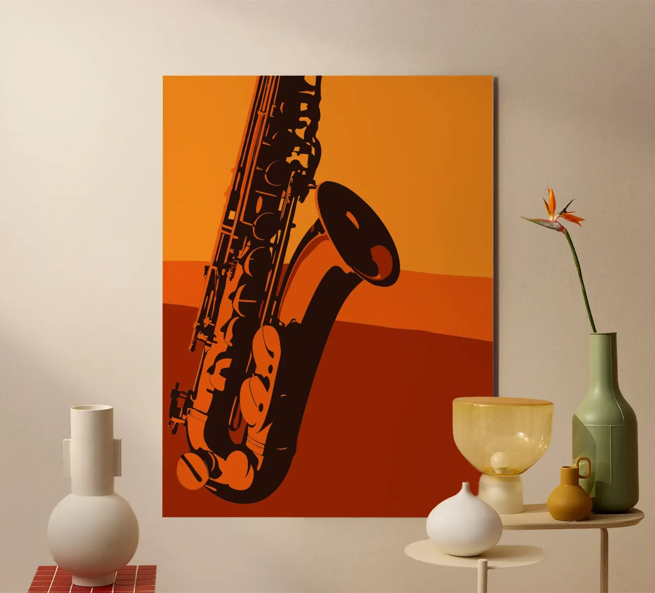 Saxophone alu-dibond by MUSIC EDITION