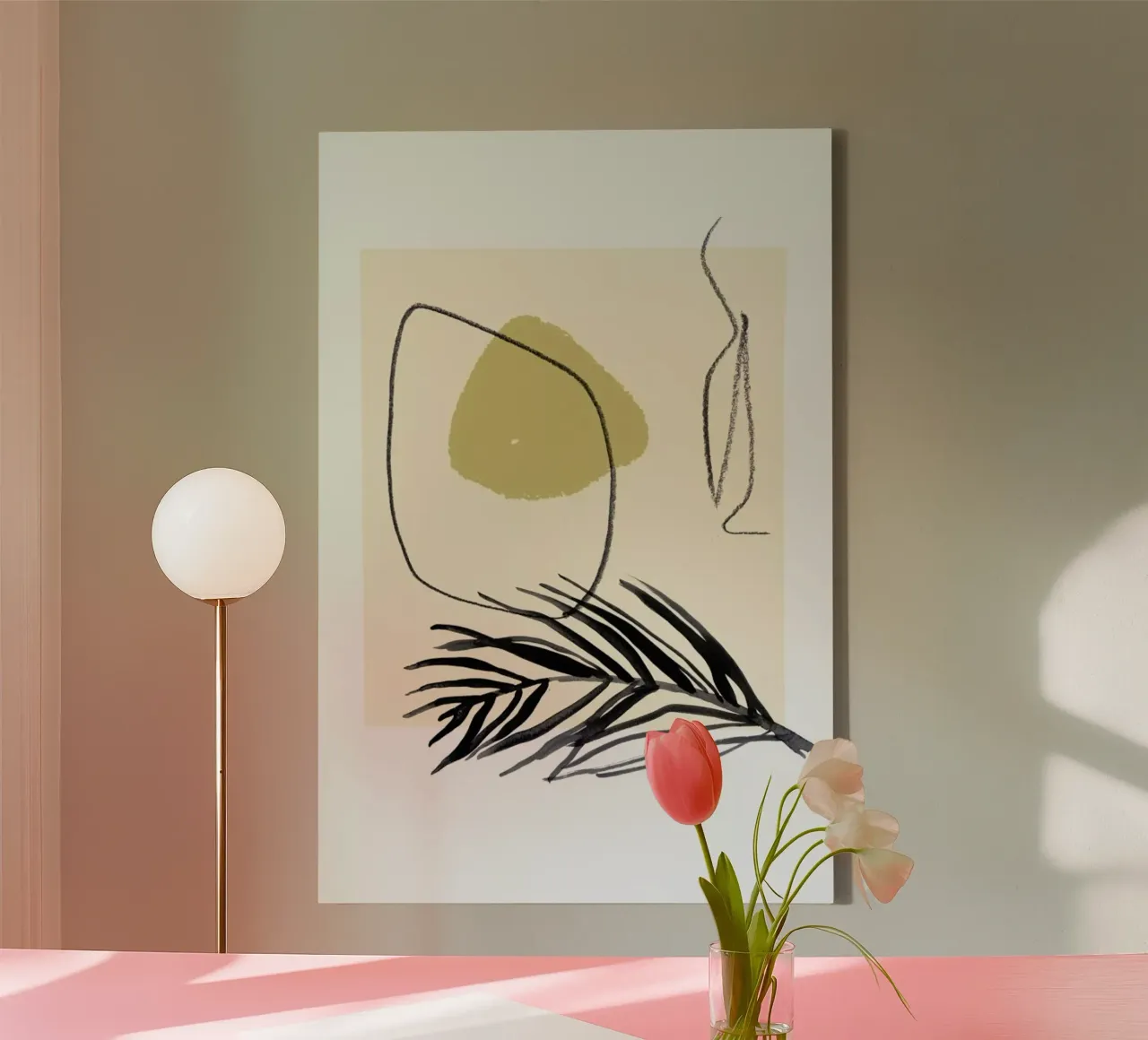 Plants and Vases, No. 11 tela con Cornice a cassetta da Farina Kuklinski