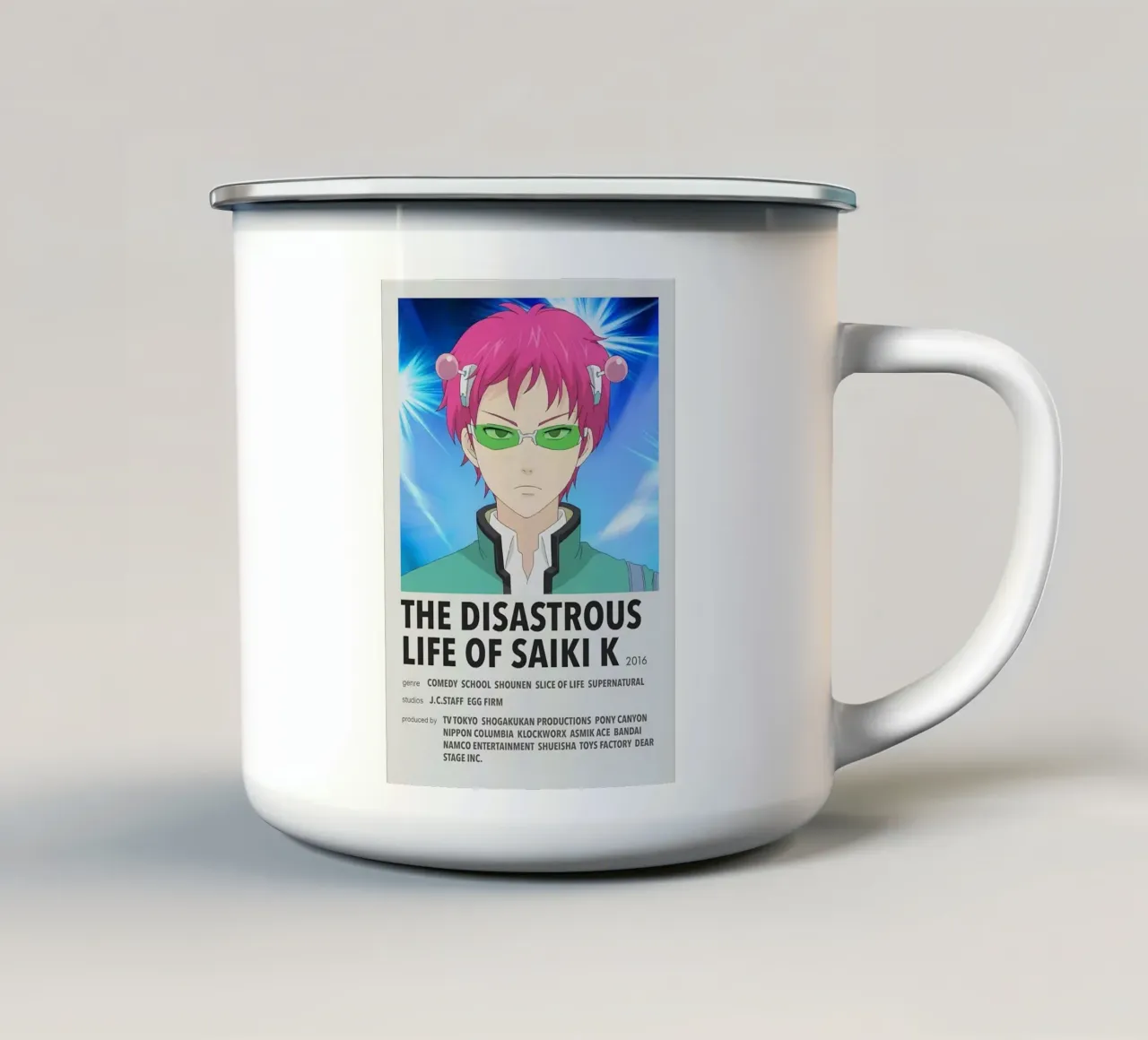 THE DISASTROUS LIFE OF SAIKI K  2016 tazza in smalto da Totoya