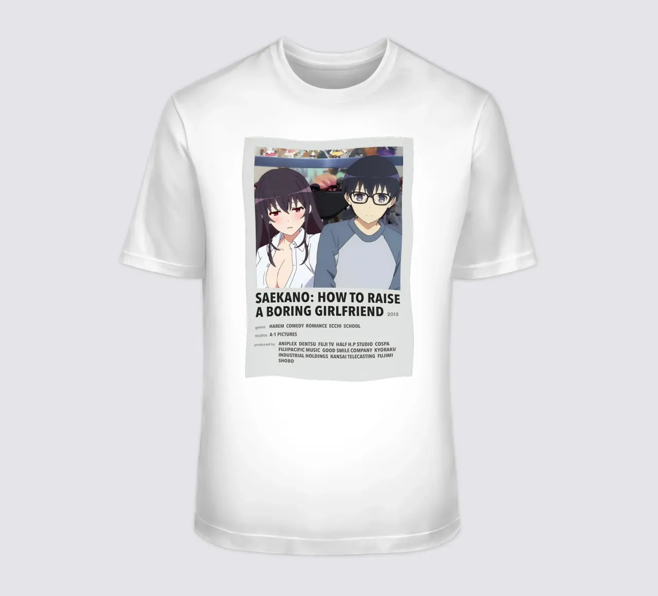 SAEKANO HOW TO RAISE A BORING GIRLFRIEND  2015 t-shirt da Totoya