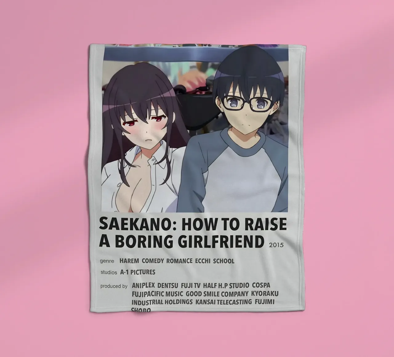 SAEKANO HOW TO RAISE A BORING GIRLFRIEND  2015 coperta in pile da Totoya
