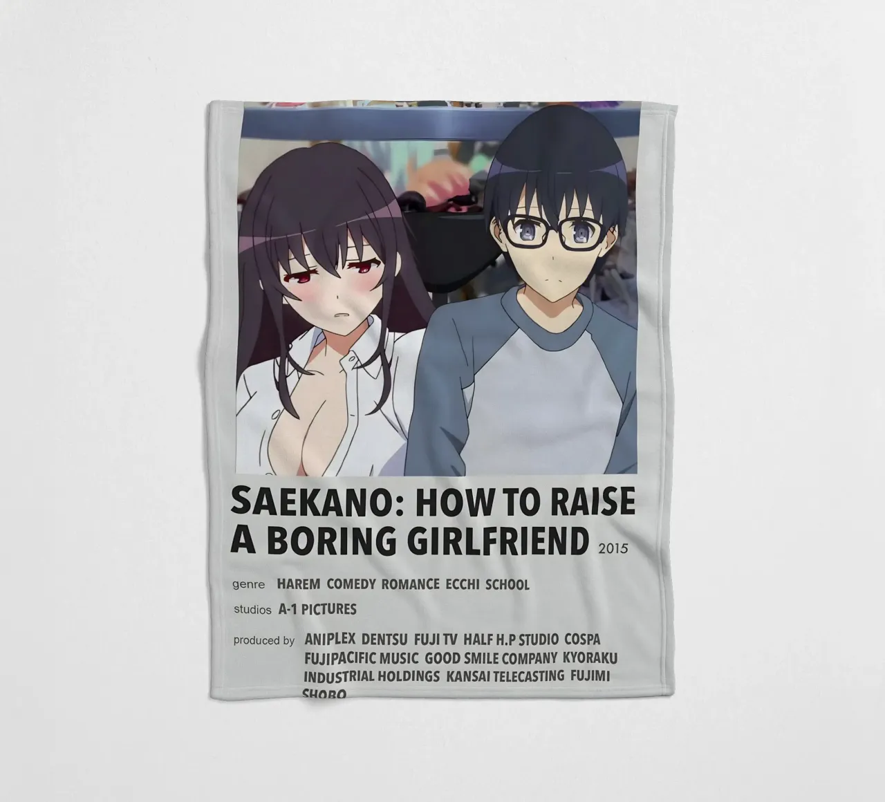 SAEKANO HOW TO RAISE A BORING GIRLFRIEND  2015 coperta in pile da Totoya