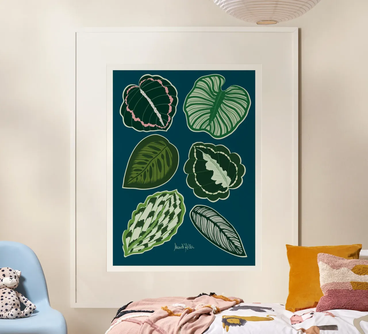 Calathea plant poster da Mandalla Illustration