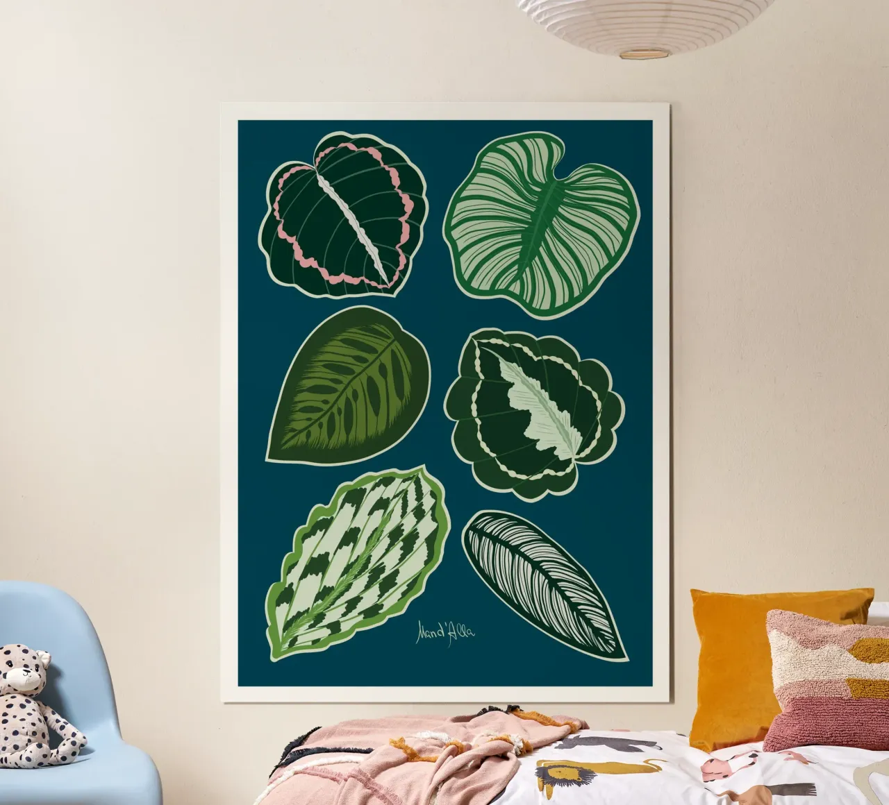 Calathea plant poster da Mandalla Illustration