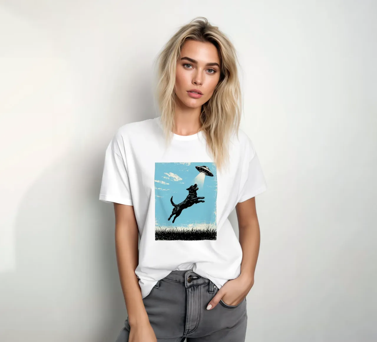 Cane UFO t-shirt da the gondils