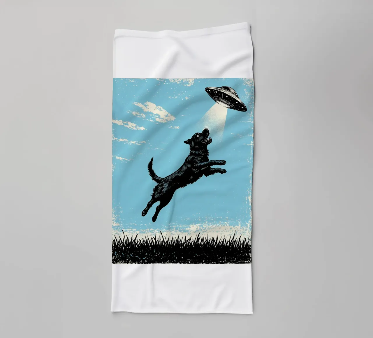 Cane UFO asciugamano da bagno da the gondils