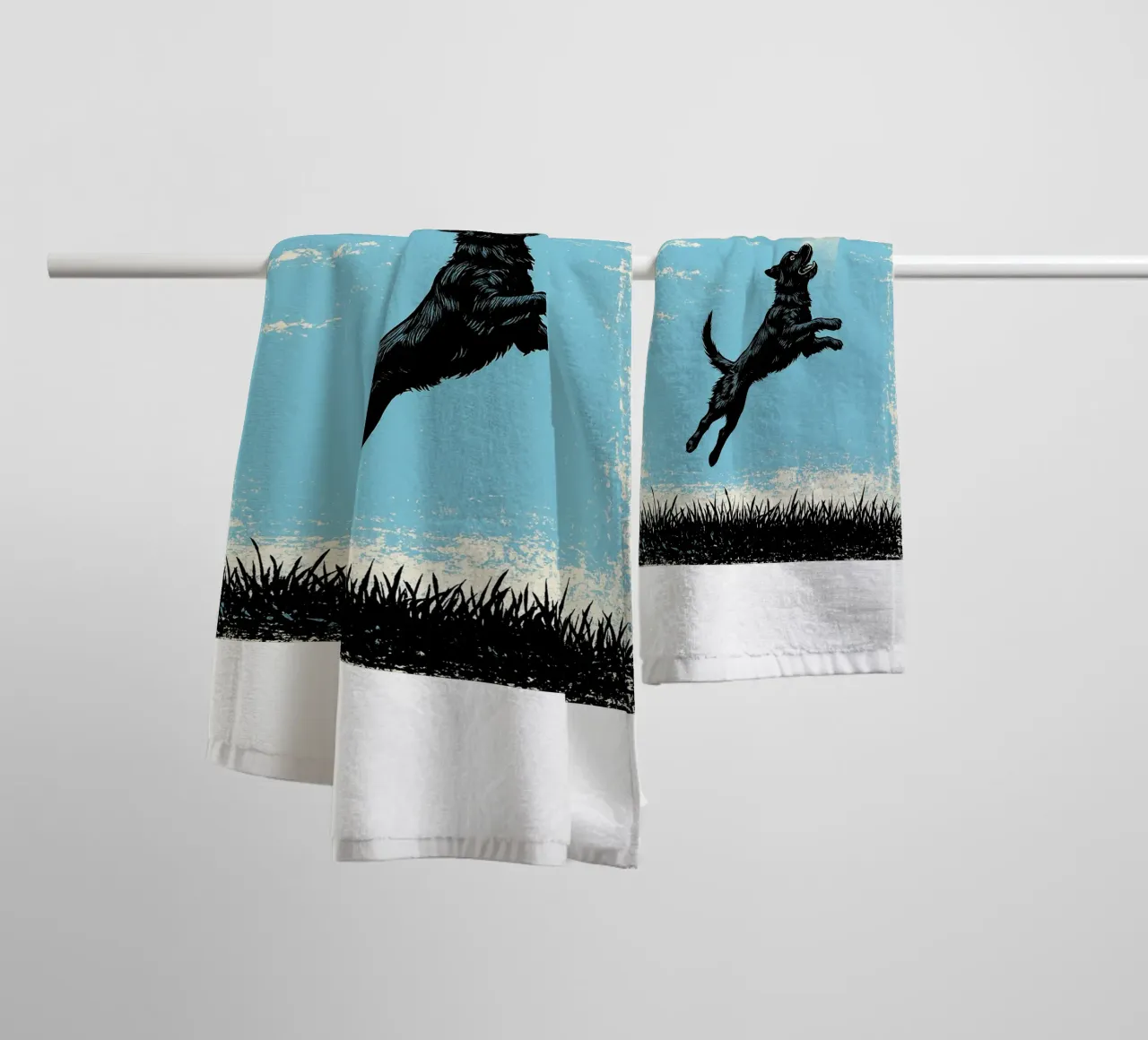 Cane UFO asciugamano da bagno da the gondils