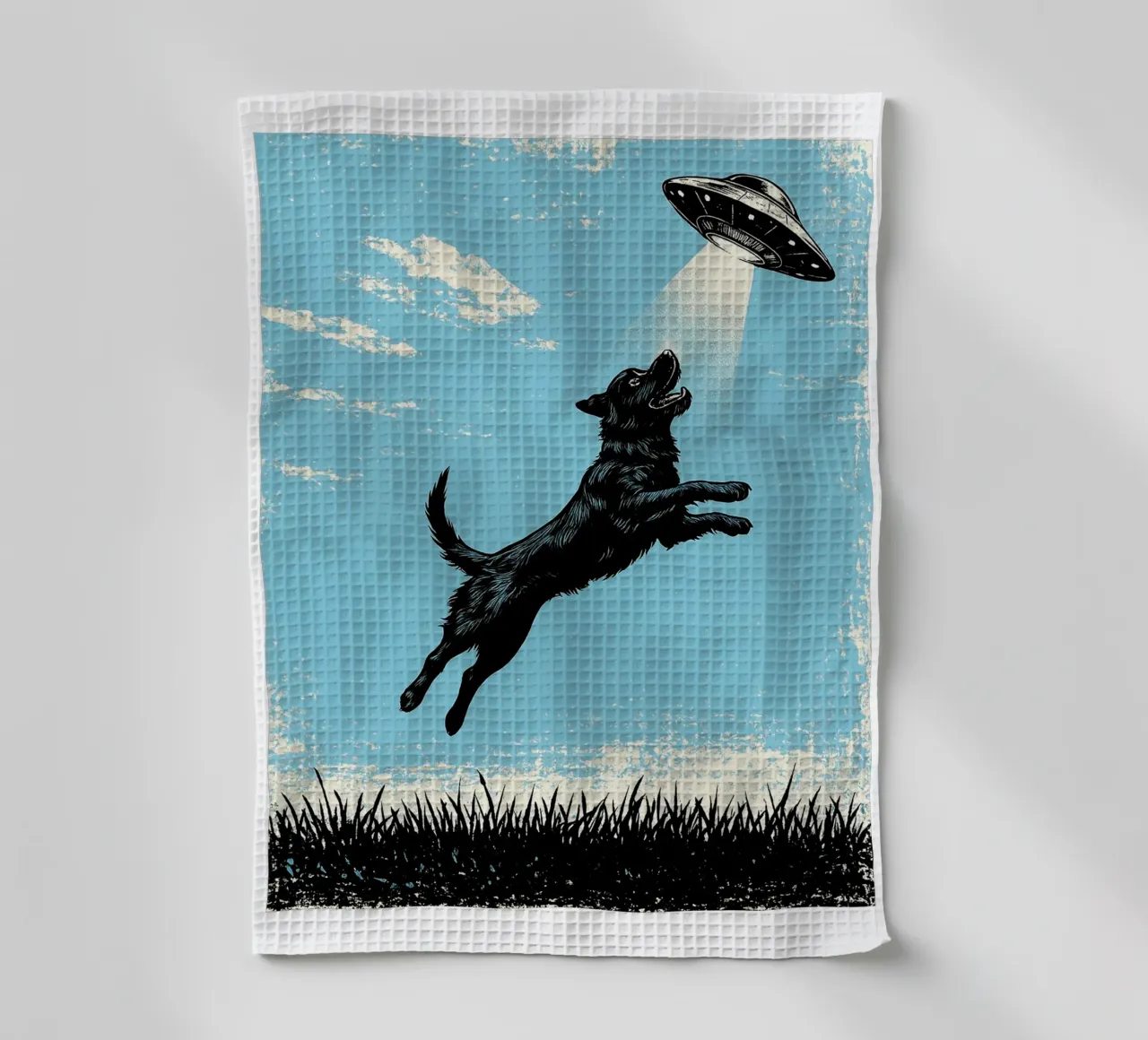 Cane UFO canovaccio da cucina da the gondils