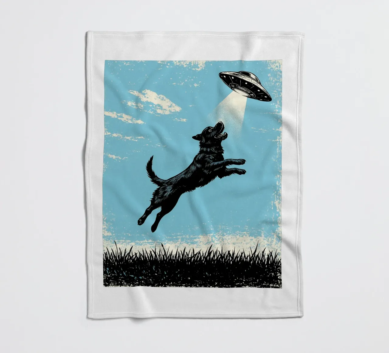 Cane UFO coperta in pile da the gondils