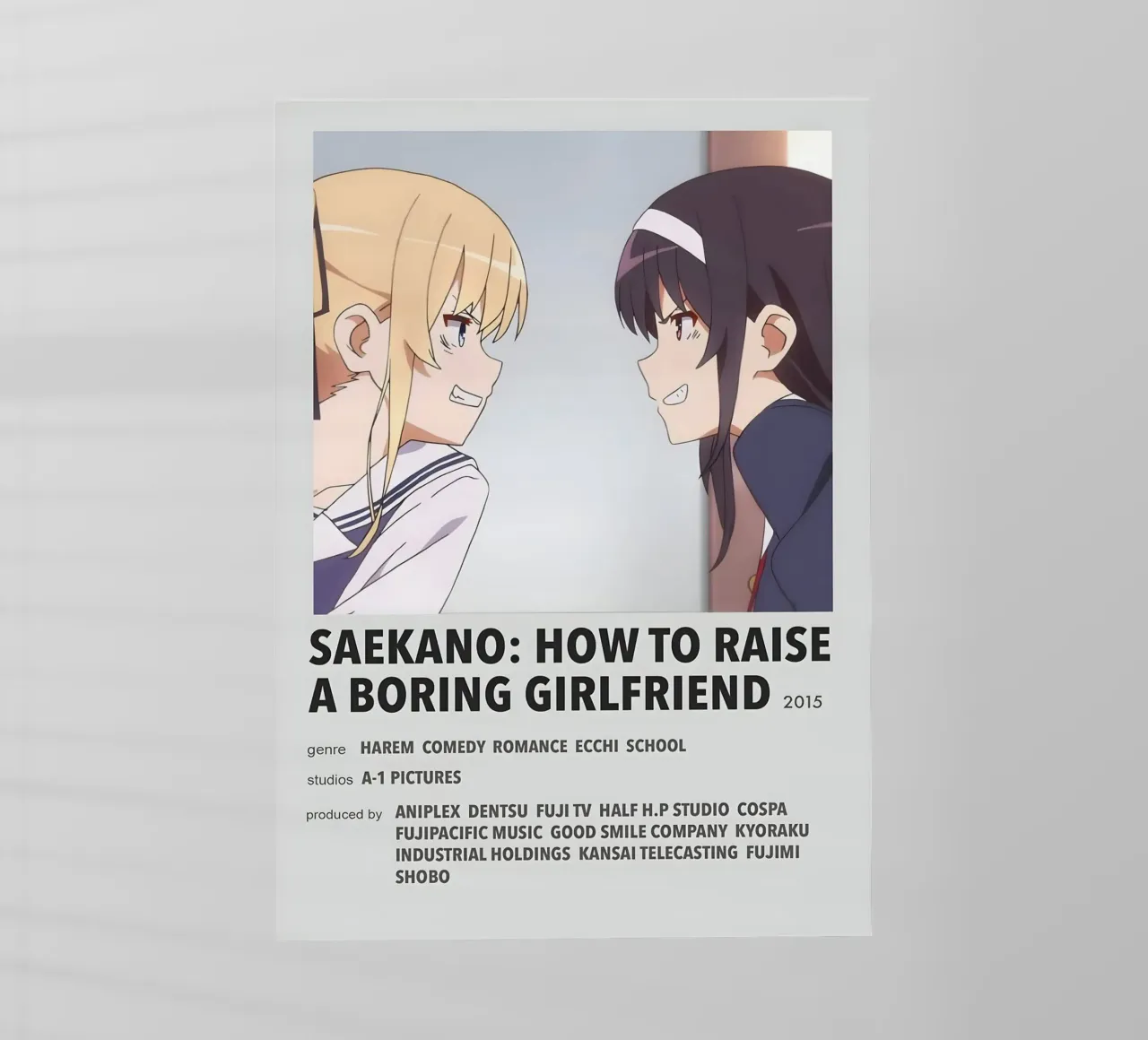 SAEKANO HOW TO RAISE A BORING GIRLFRIEND 2015 pellicola backlit da Totoya