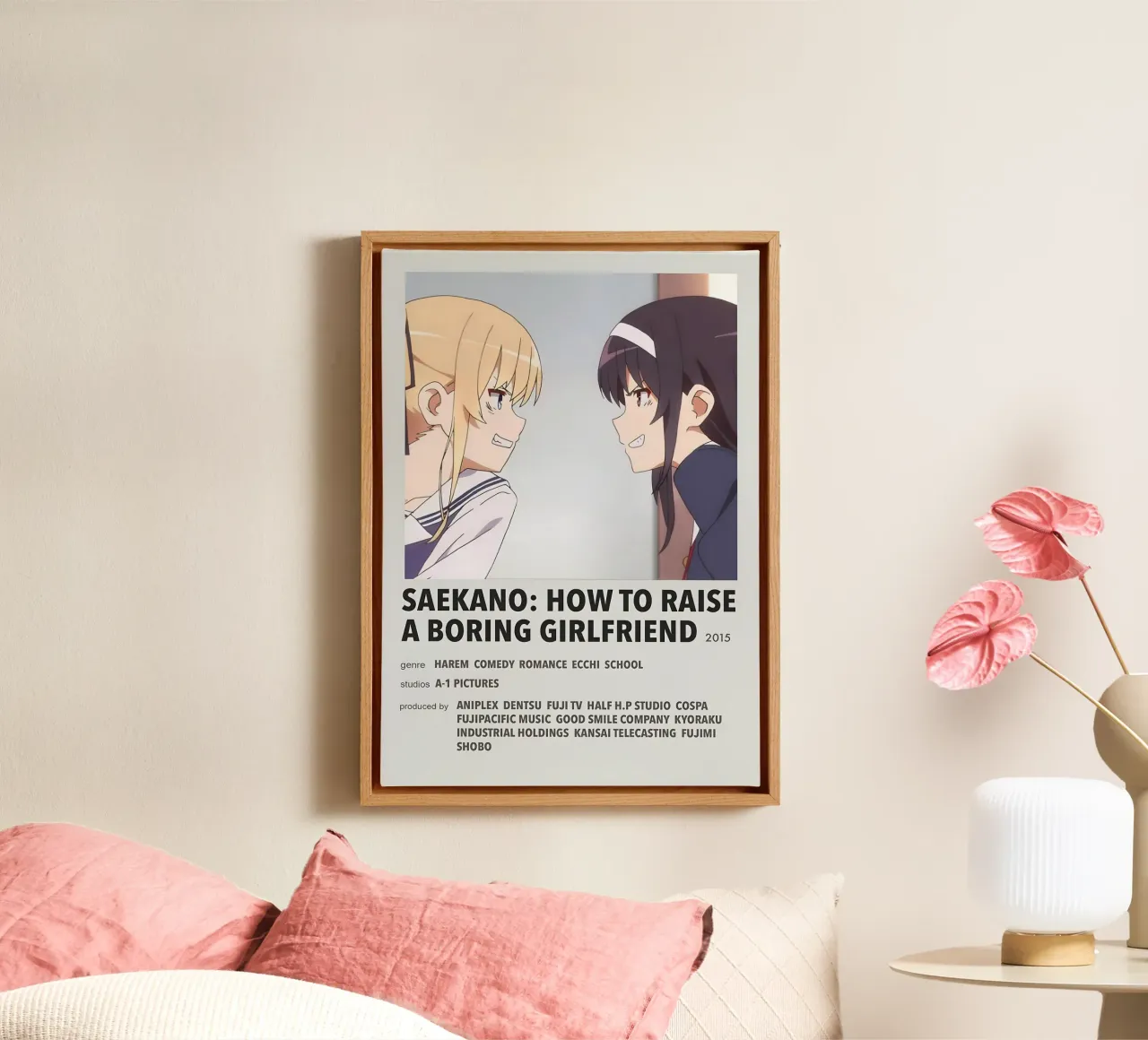 SAEKANO HOW TO RAISE A BORING GIRLFRIEND 2015 canvas by Totoya