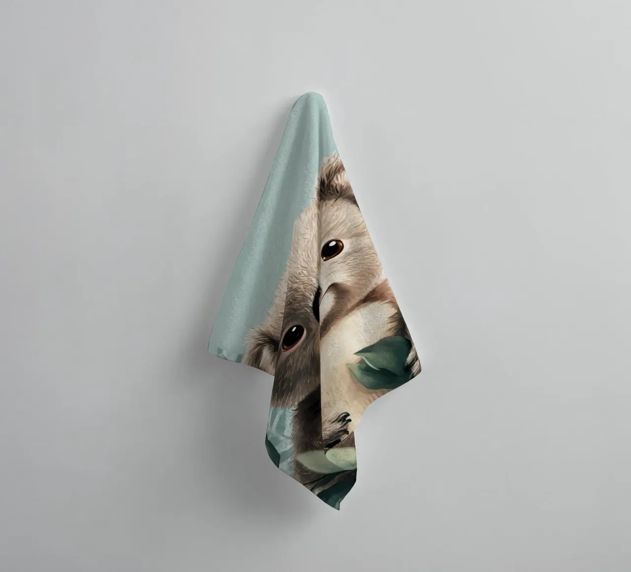 Hero #44: Koala in summer with eucalyptus towel by farbenhelden