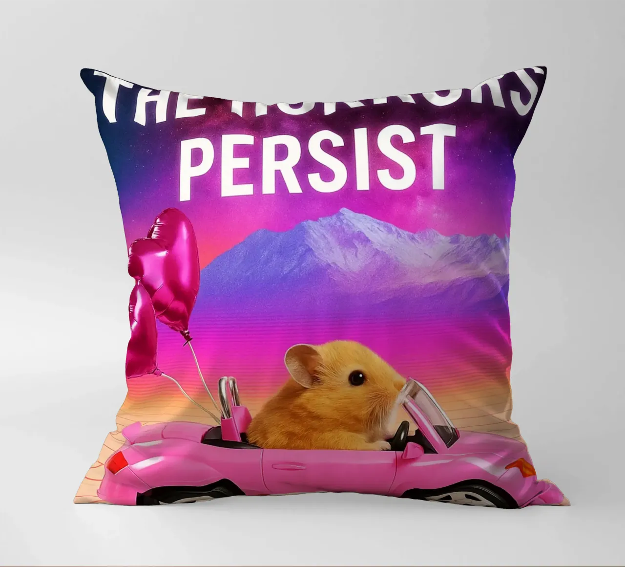 Hamster Horrors Persist But So Do I decorative cushion by the gondils