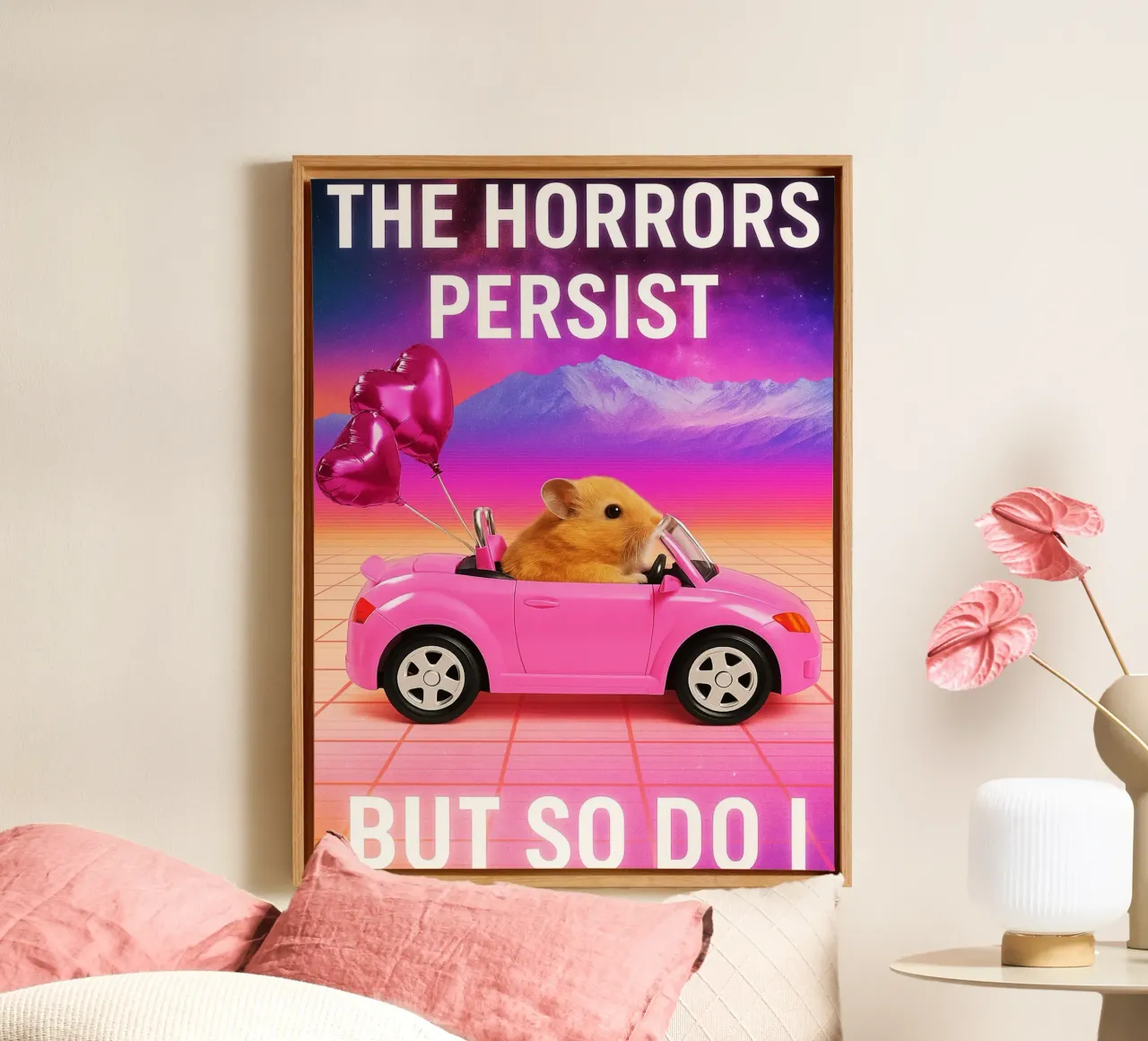 Hamster Horrors Persist But So Do I canvas by the gondils