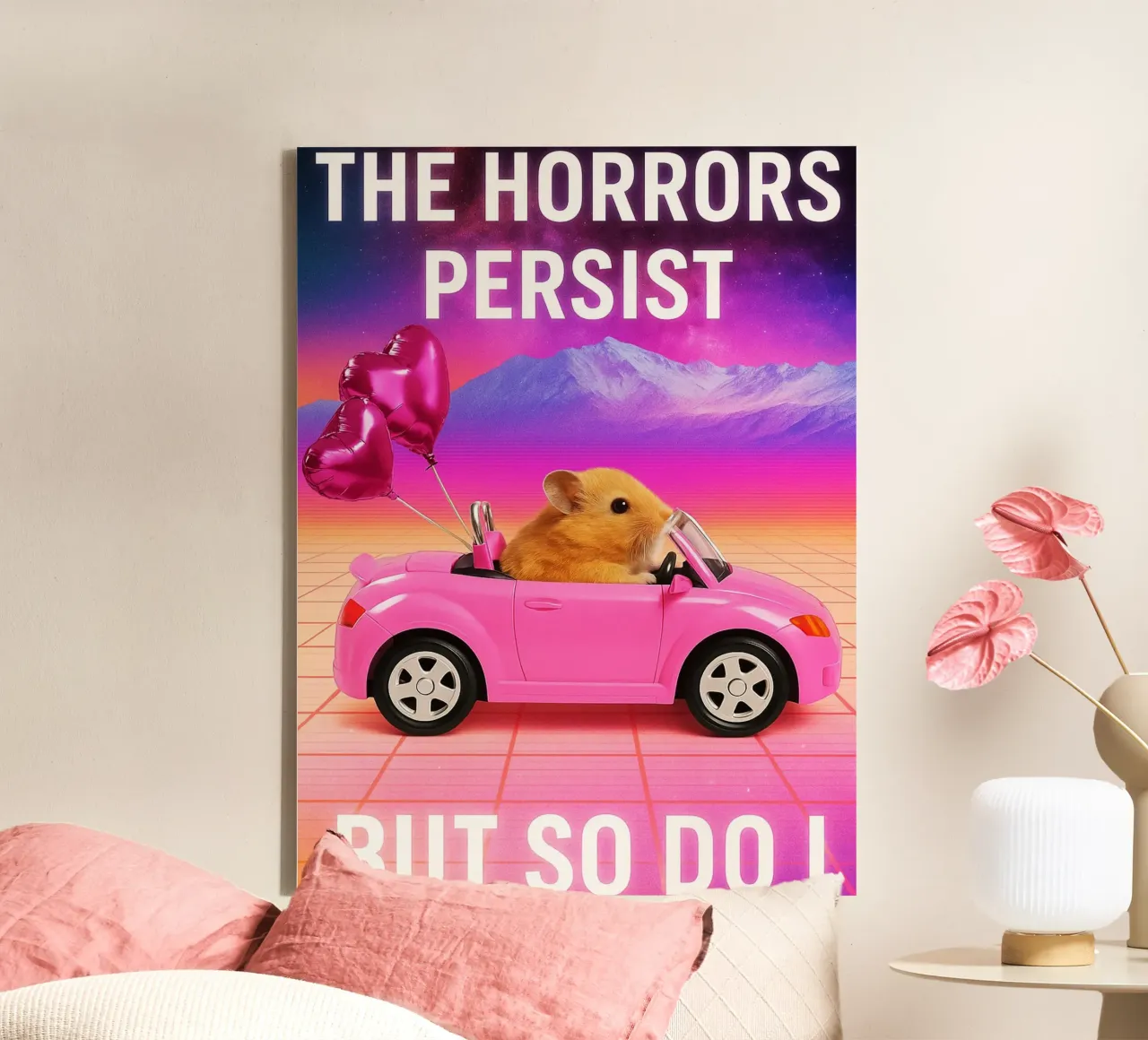Hamster Horrors Persist But So Do I canvas by the gondils