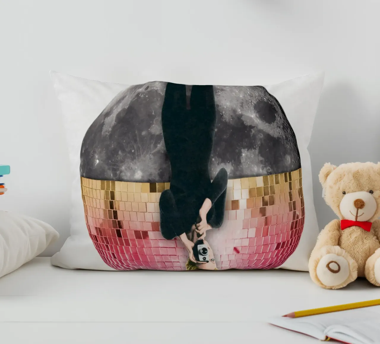 Disco moon cuscino da Sammy Slabbinck