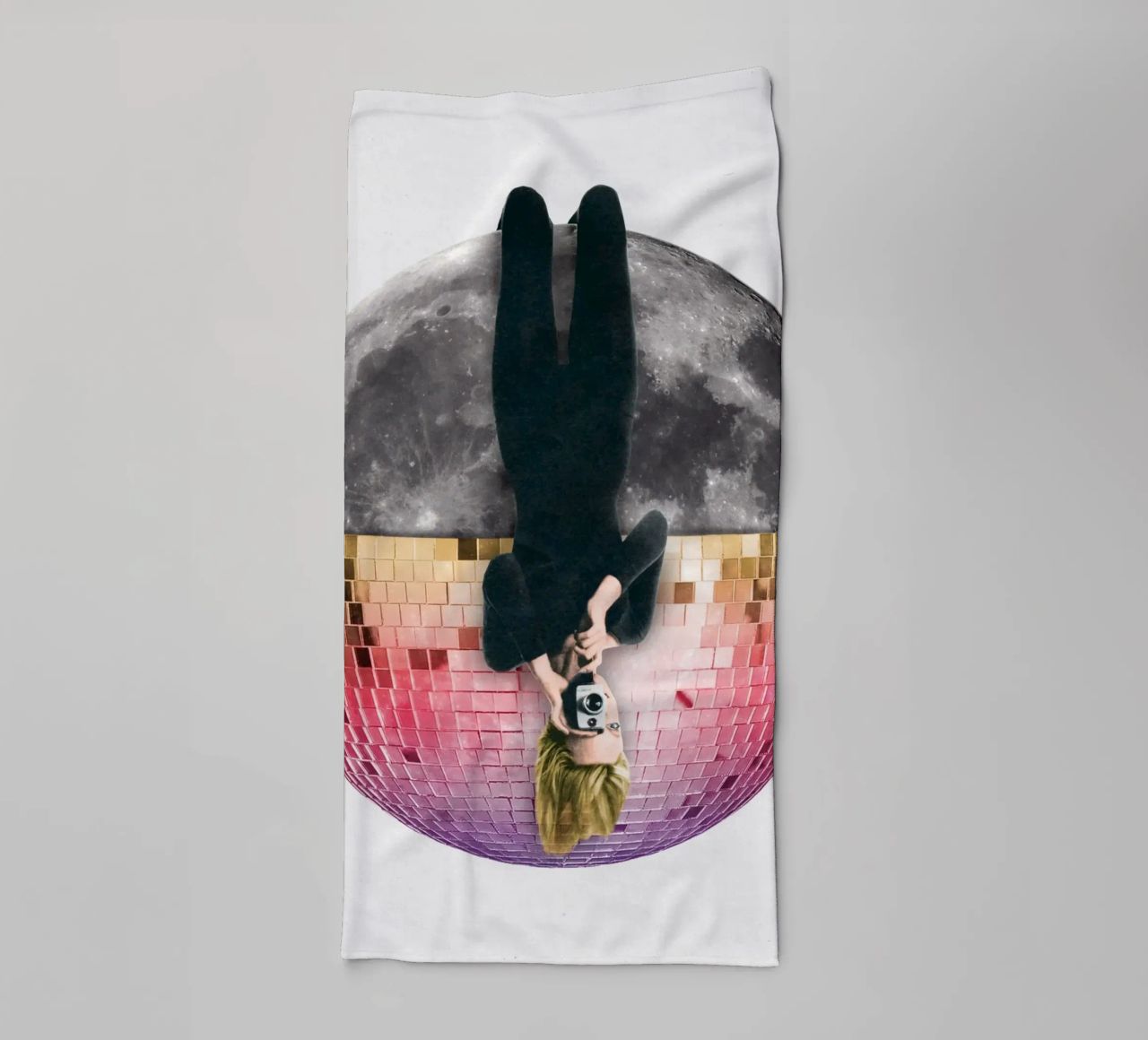 Disco moon toalla de baño de Sammy Slabbinck
