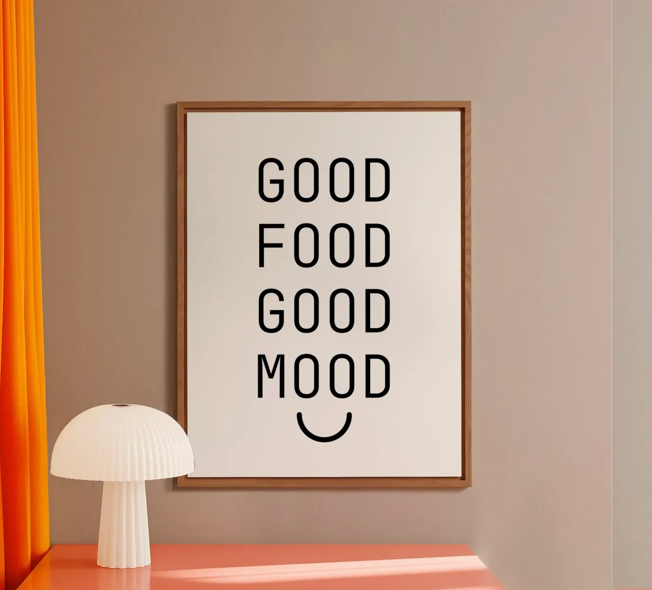 Good Food Good Mood alluminio dibond da Typo Designs