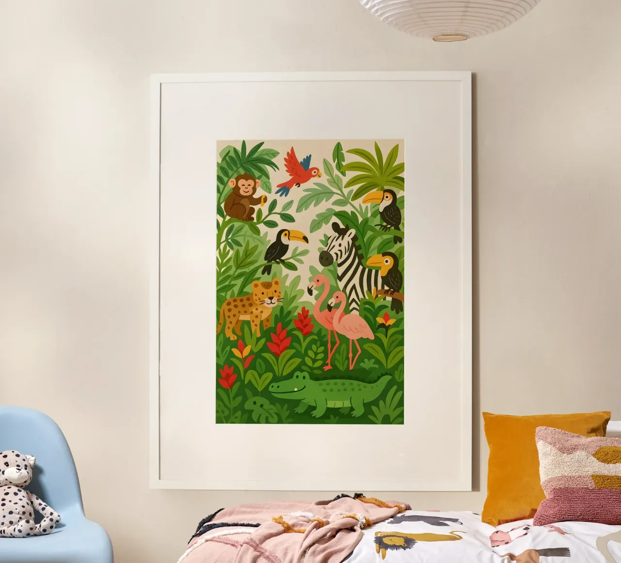 Dschungelfreunde III Poster von Tiny Tails & Stripes