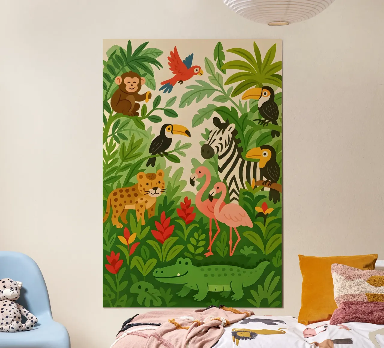 Dschungelfreunde III Poster von Tiny Tails & Stripes