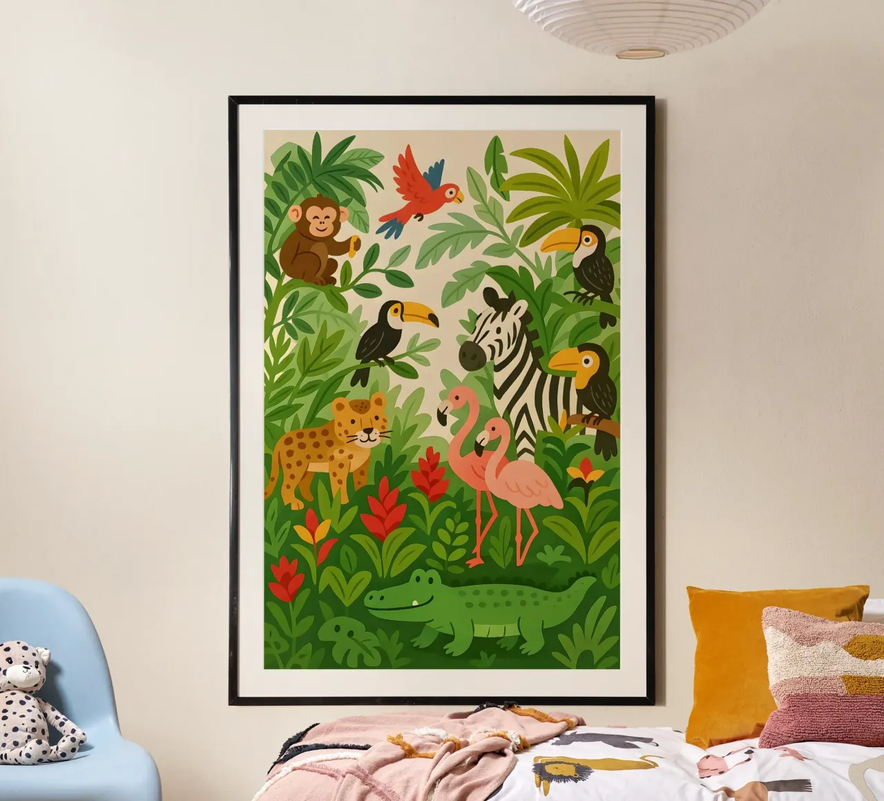 Dschungelfreunde III Poster von Tiny Tails & Stripes