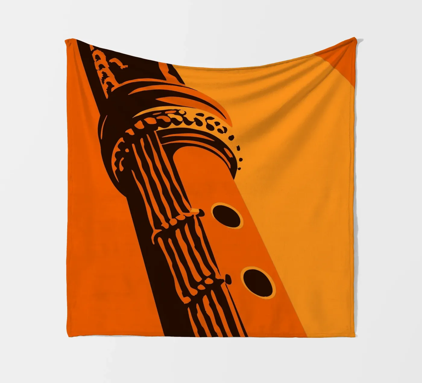 Flute fleece blanket by MUSIC EDITION