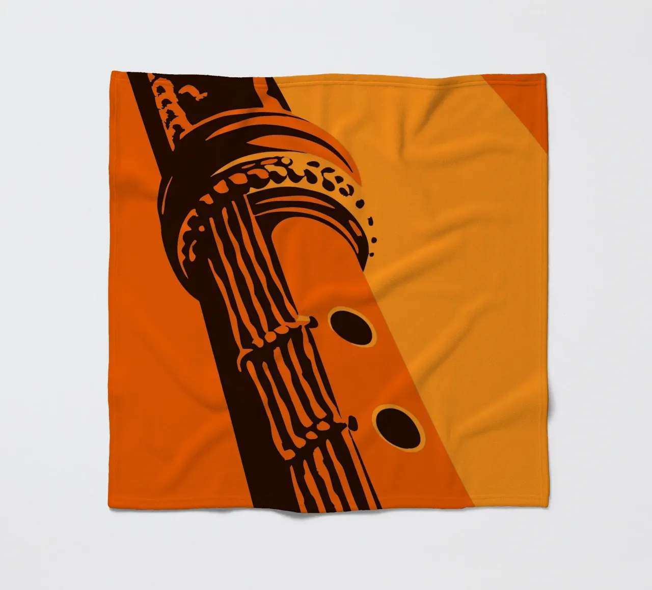Flute fleece blanket by MUSIC EDITION