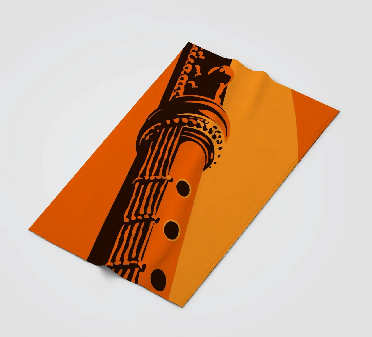 Flute fleece blanket by MUSIC EDITION