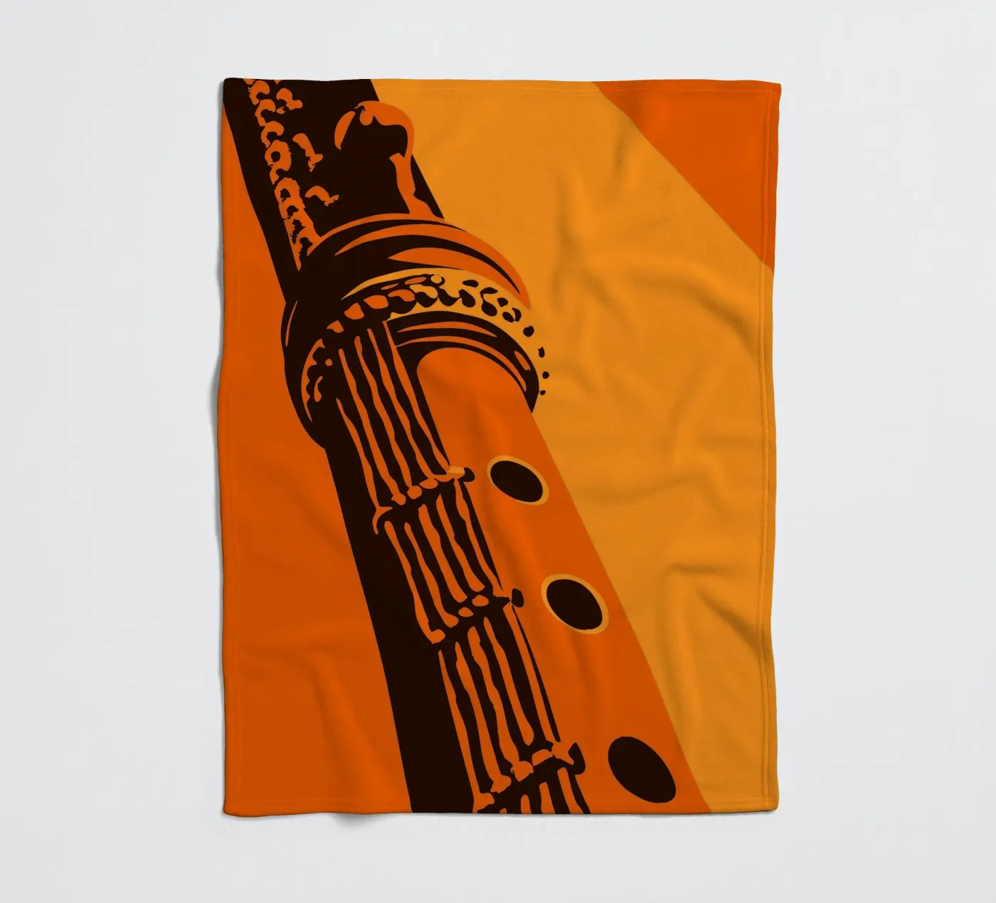 Flute fleece blanket by MUSIC EDITION