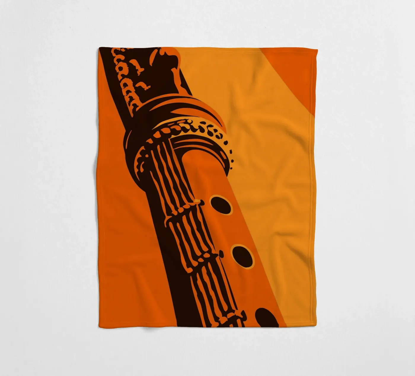 Flute fleece blanket by MUSIC EDITION