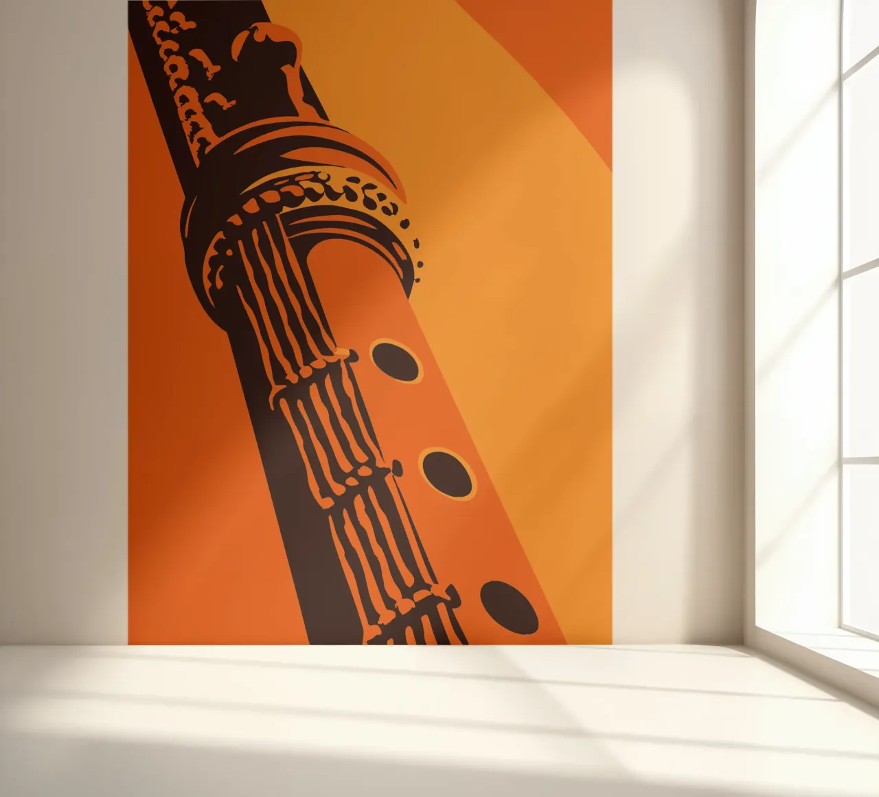 Fluit fotobehang van MUSIC EDITION