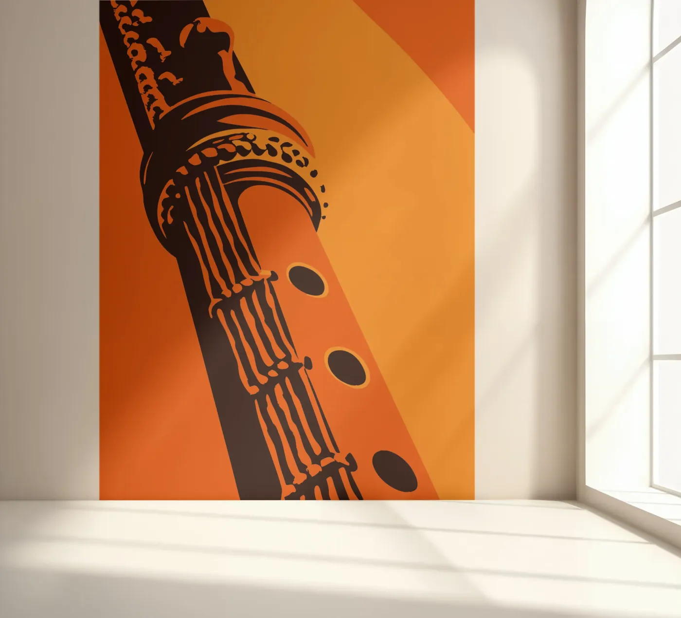 Fluit fotobehang van MUSIC EDITION