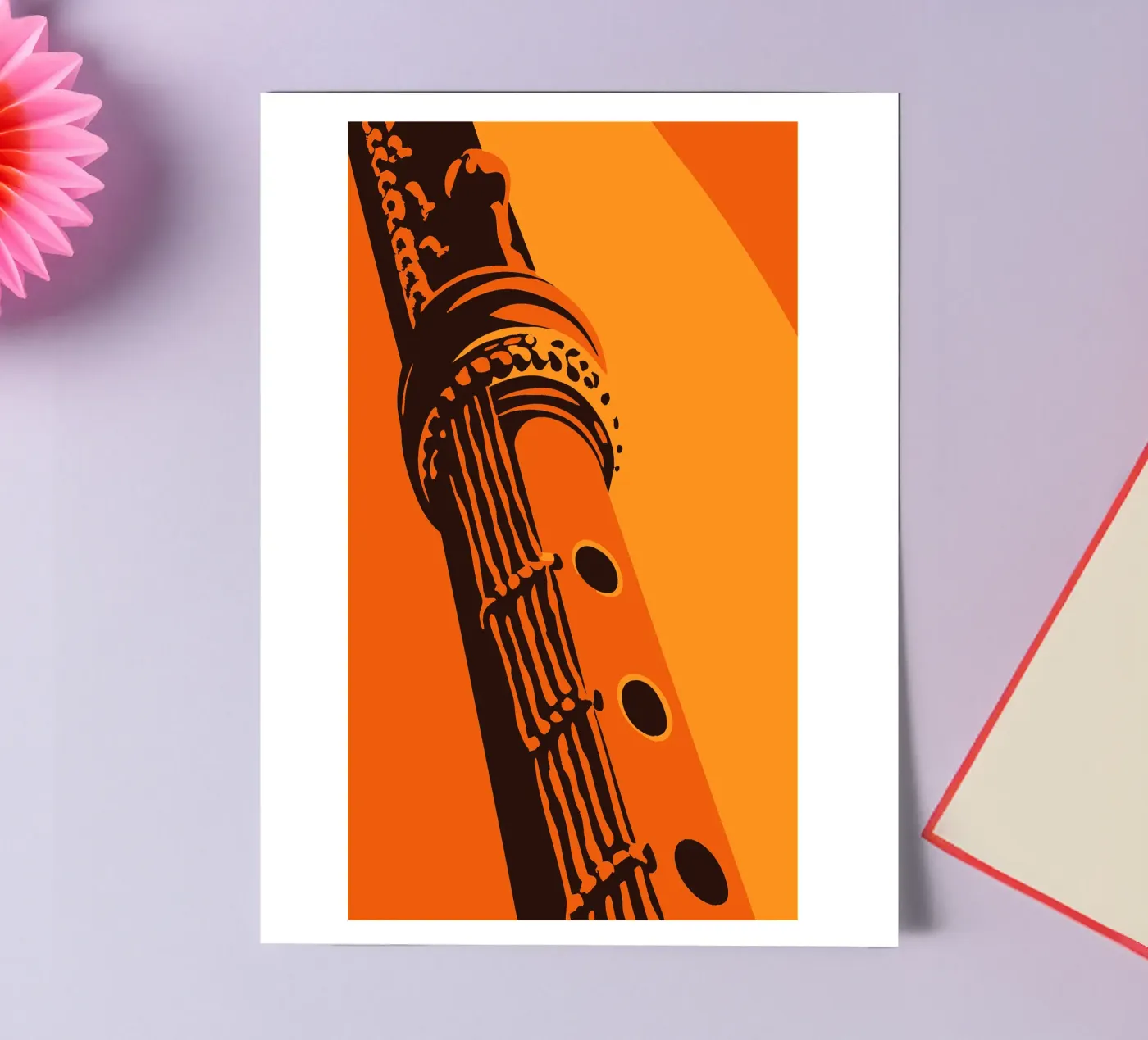 Fluit stickervel van MUSIC EDITION