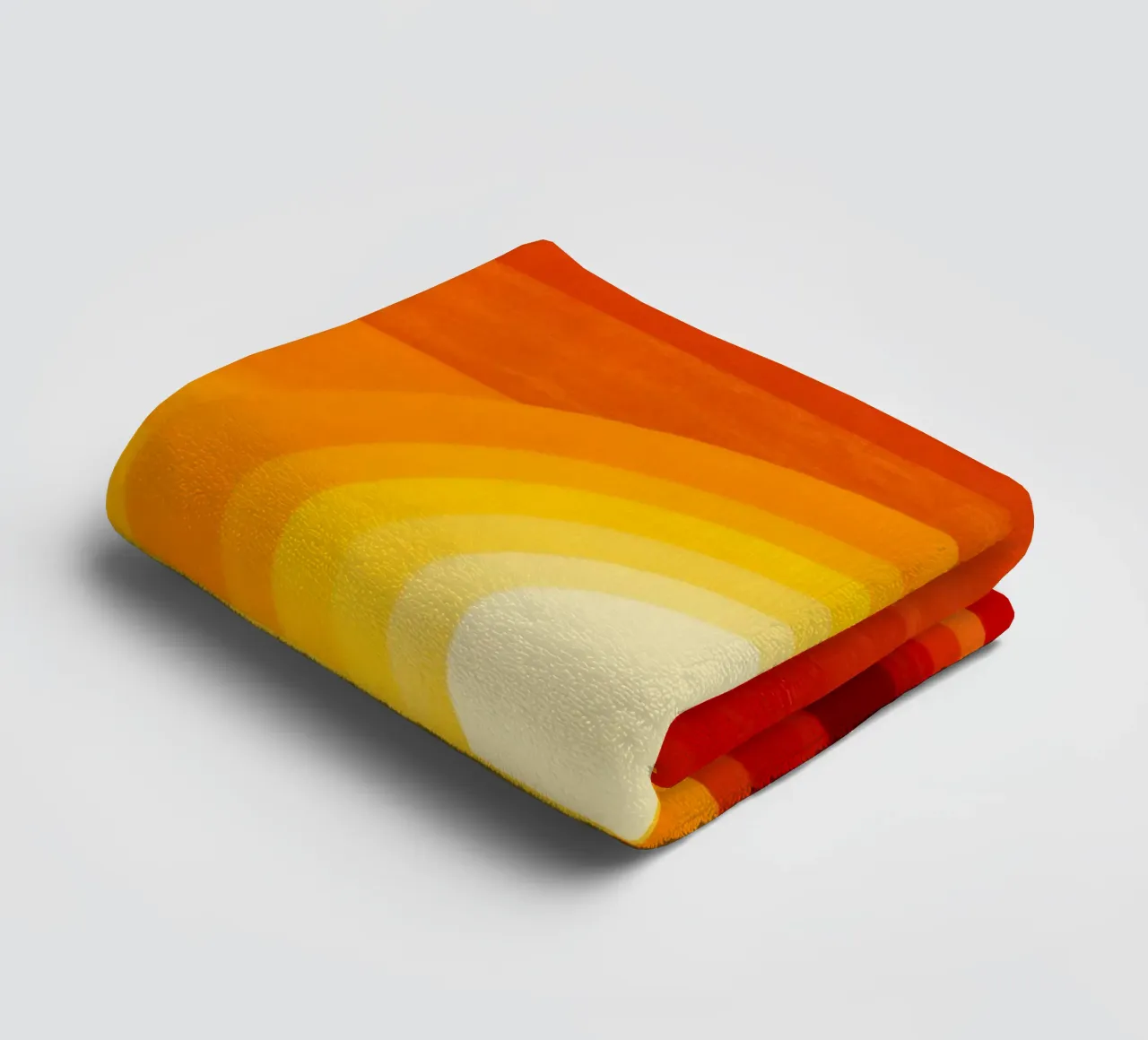 Simplement du soleil | Design abstrait rouge-orange-jaune serviette de bain de Autofocus