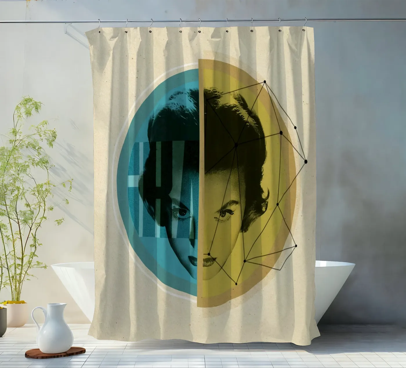 Do the math douchegordijn van Sammy Slabbinck