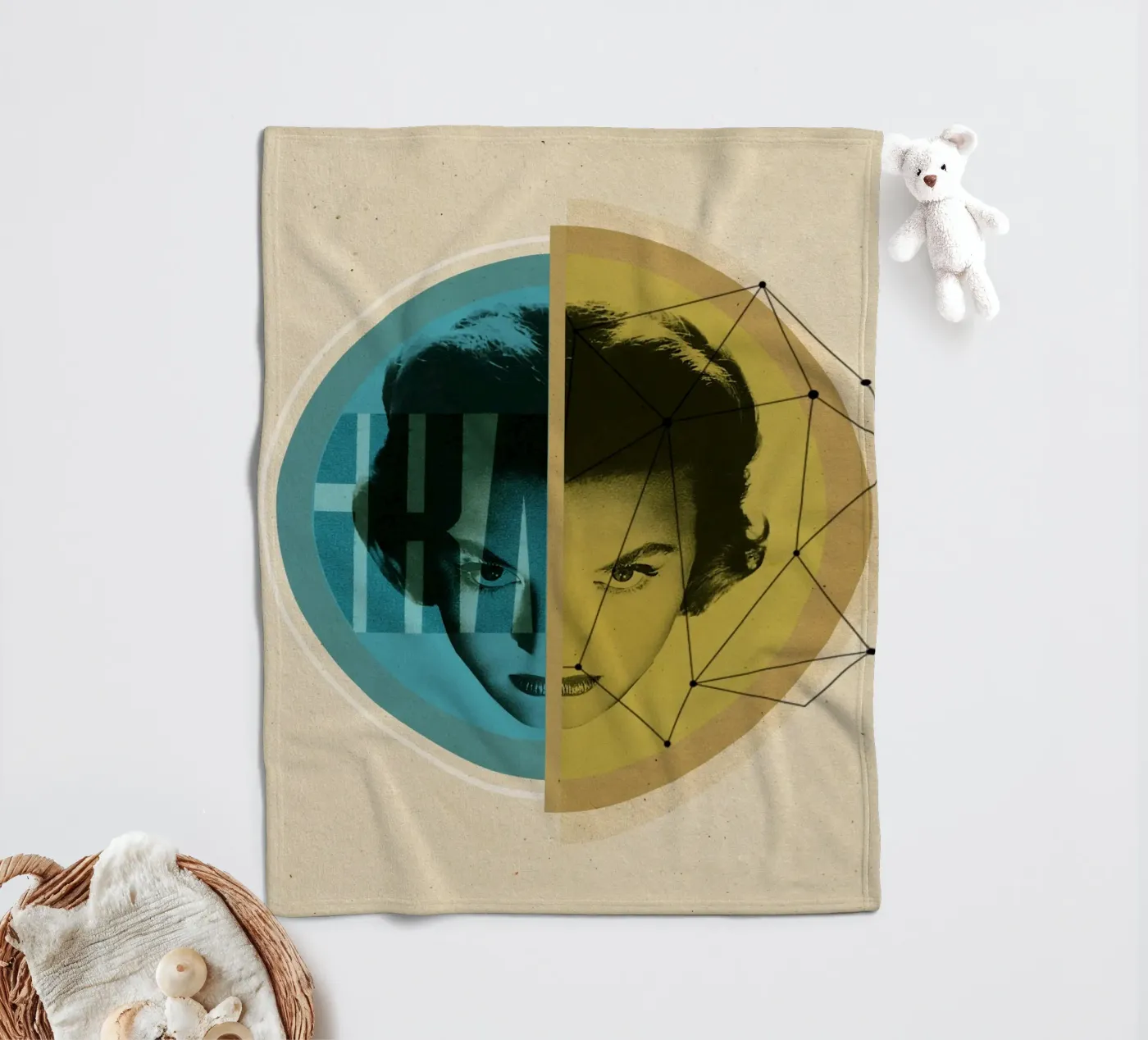 Do the math fleece blanket by Sammy Slabbinck