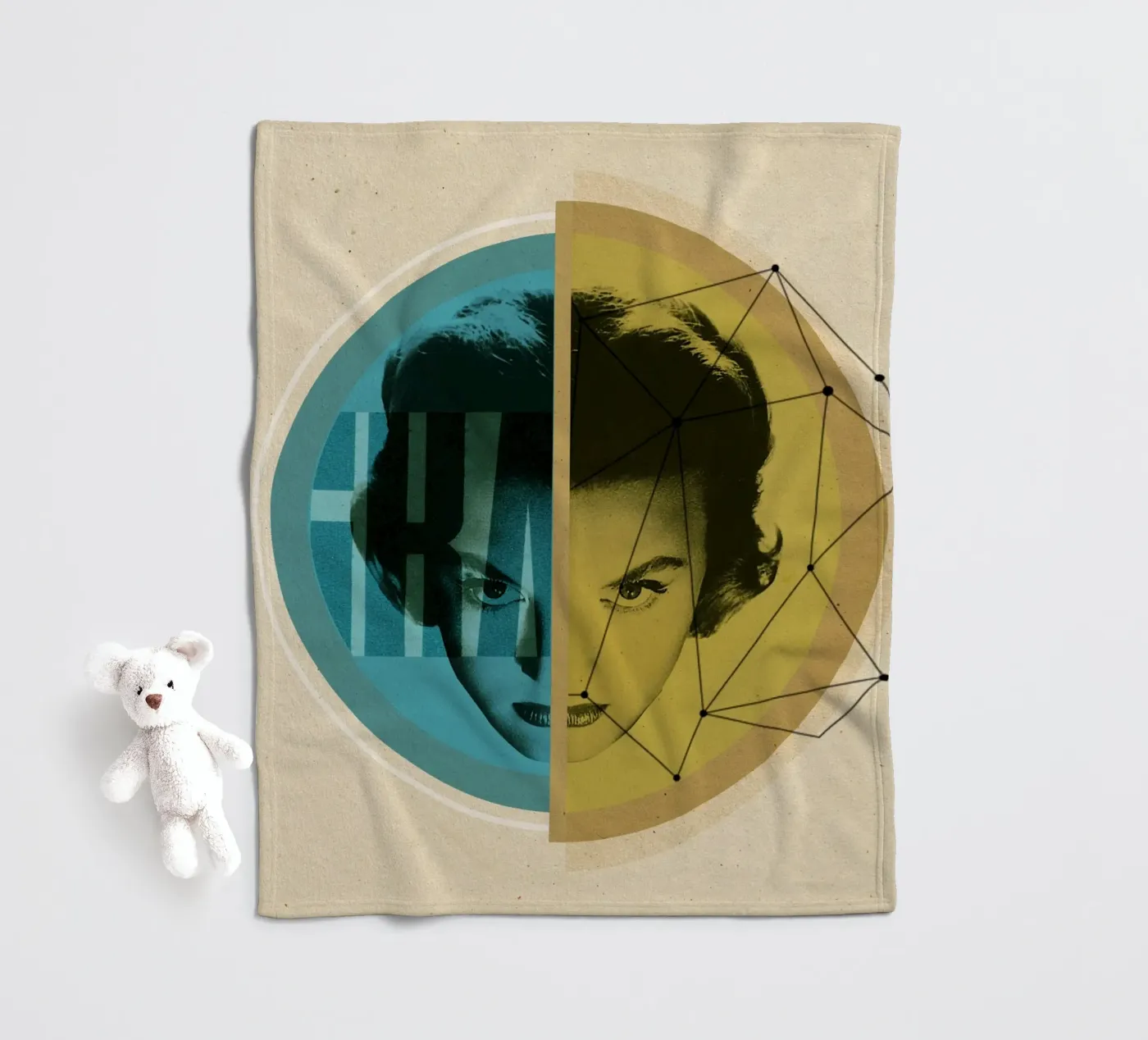 Do the math fleece blanket by Sammy Slabbinck
