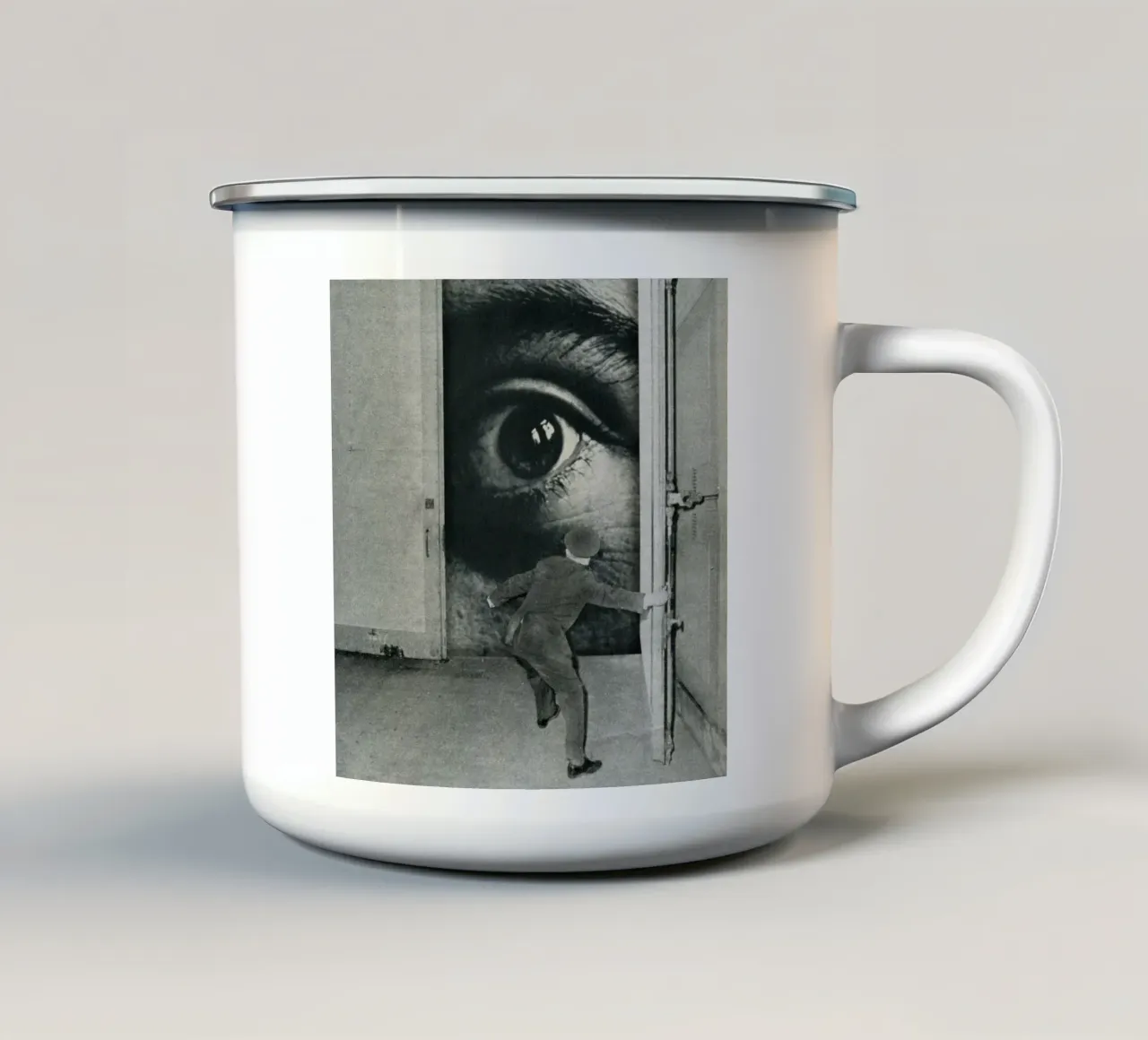 Intruder tazza in smalto da Sammy Slabbinck