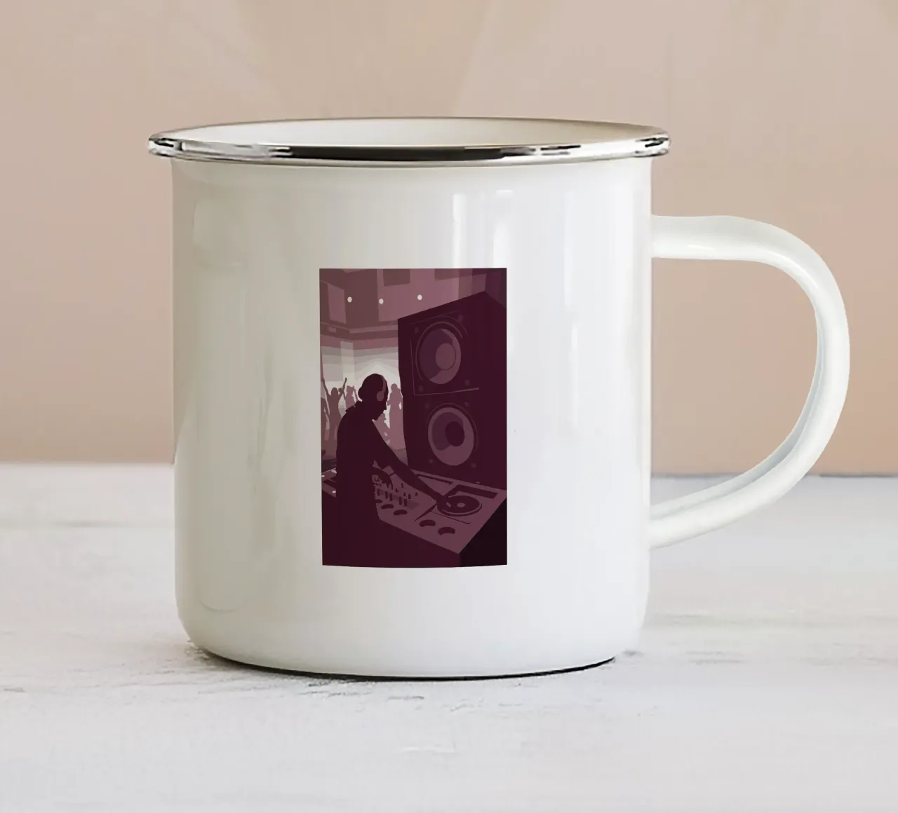 DJ Music tazza in smalto da MUSIC EDITION